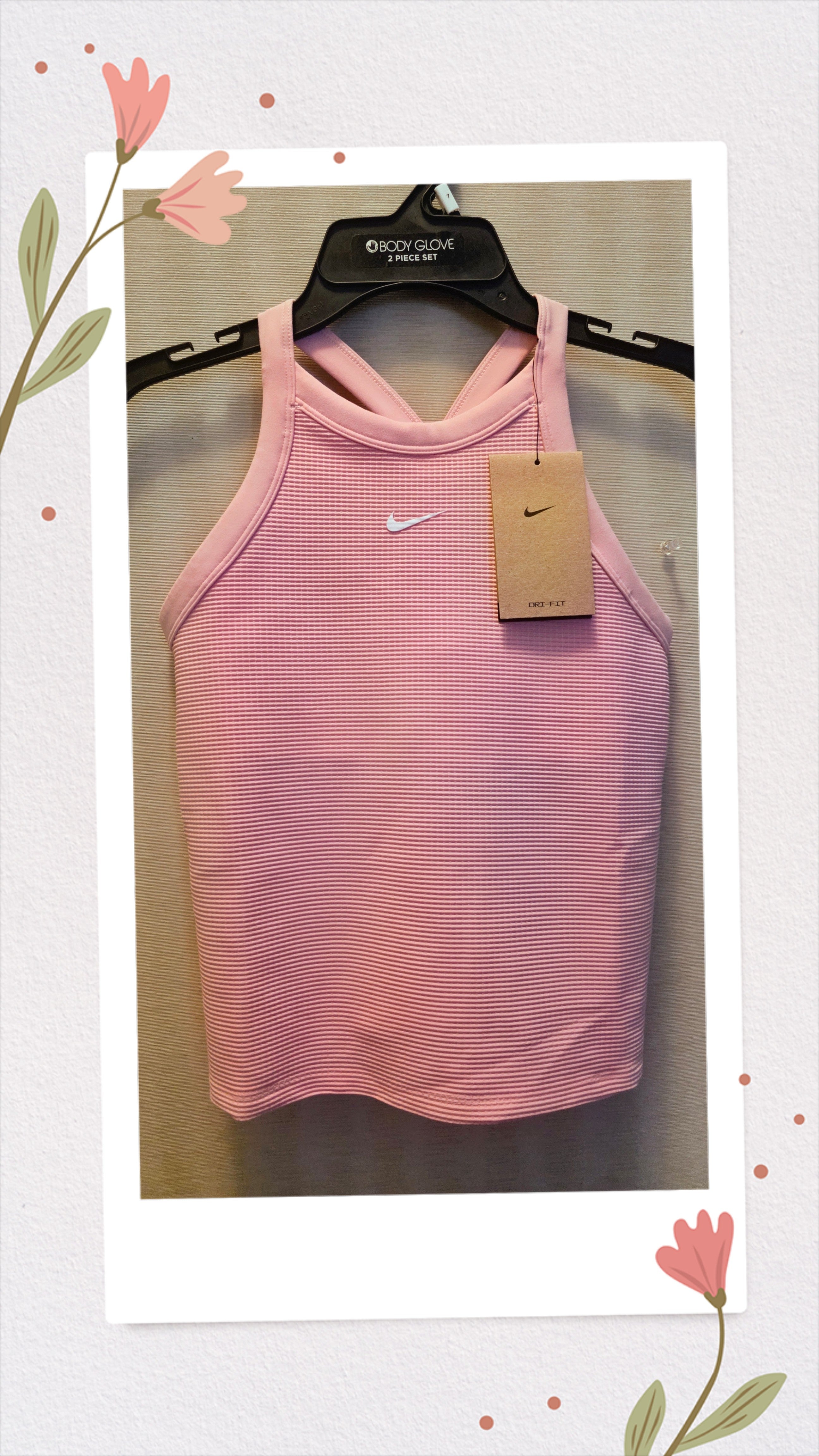 Brand New Nike Dri-FIT Girls' Tank Top with Tags! 💖Elevate her active style with this beautiful Nike high-neck tank top! Designed with moisture-wicking Dri-FIT technology, it keeps her cool and dry during any activity. It features a stylish criss-cross r